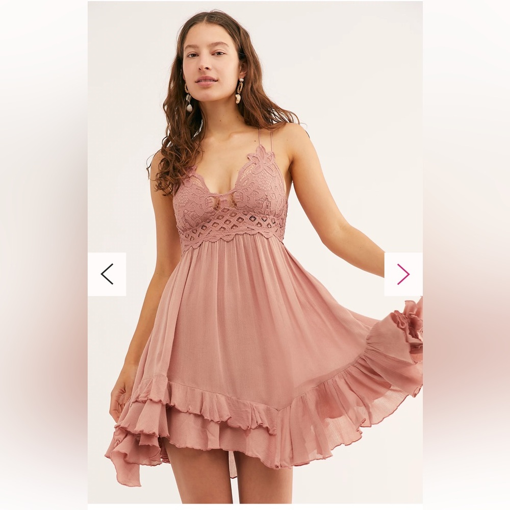 Free People Adella Slip dress in rose - Picture 4 of 12